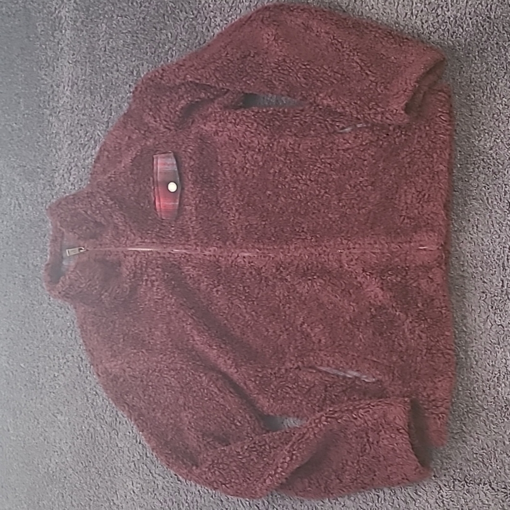 PENDLETON Fuzzy Hi-Pile Fleece Full-Zip Jacket - Size Womens S